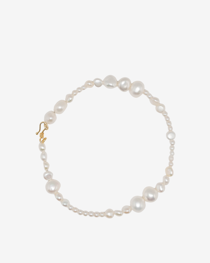 Summer Set – Pearl Anklet & Ohrringe